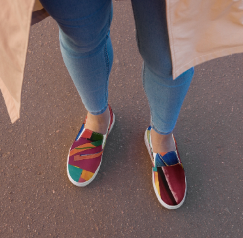 "BOLD & BEAUTIFUL" Women’s Slip-On Canvas Shoe