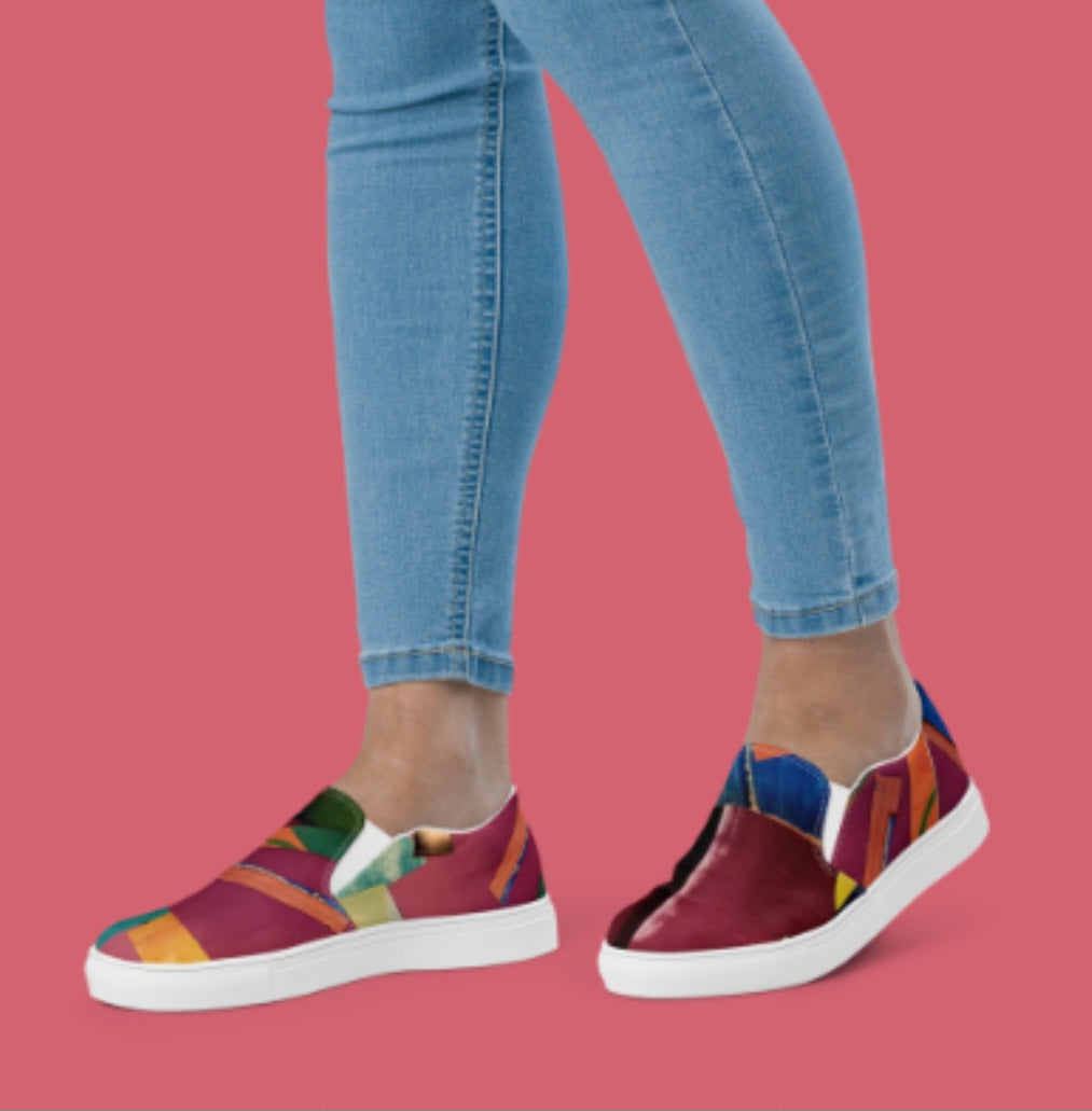 "BOLD & BEAUTIFUL" Women’s Slip-On Canvas Shoe