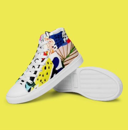 "BLESSED IS SHE" Women’s High Top Canvas Shoe - Version 3