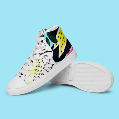 "BLESSED IS SHE" Women’s High Top Canvas Shoe - Version 2