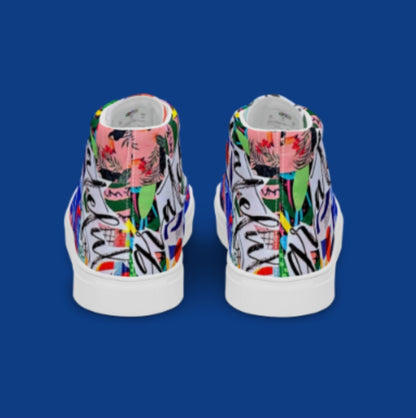 "GRATEFUL" Women’s High Top Canvas Shoe