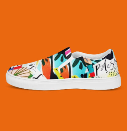 "BLESSED IS SHE" Women’s Slip-On Canvas Shoe - Version 1