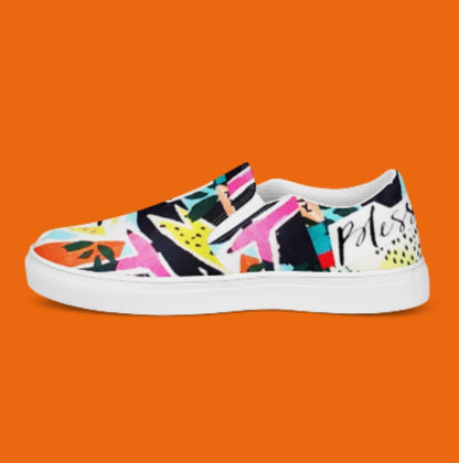 "BLESSED IS SHE" Women’s Slip-On Canvas Shoe - Version 1