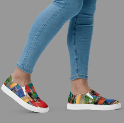 "COLORFILLED" Women’s Slip-On Canvas Shoe