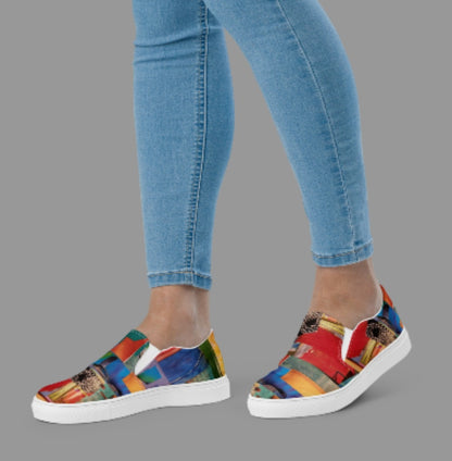 "COLORFILLED" Women’s Slip-On Canvas Shoe