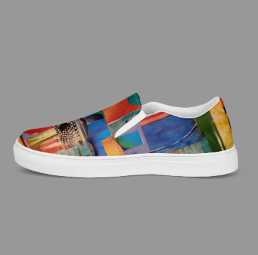 "COLORFILLED" Women’s Slip-On Canvas Shoe