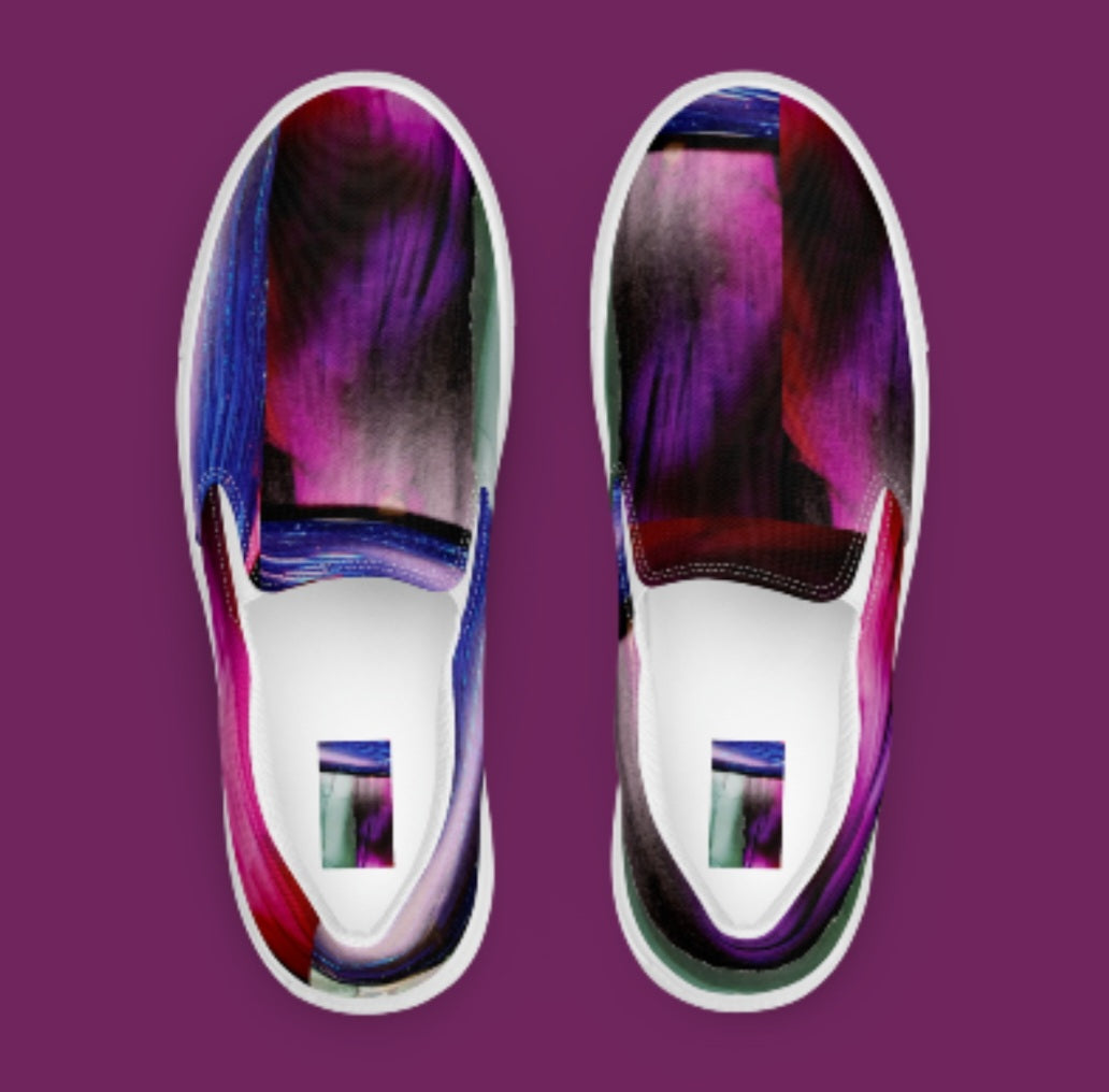 "PURPLE FUSION" Women’s Slip-On Canvas Shoe