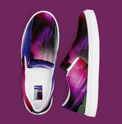 "PURPLE FUSION" Women’s Slip-On Canvas Shoe