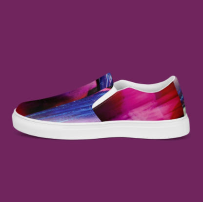 "PURPLE FUSION" Women’s Slip-On Canvas Shoe