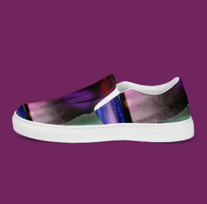 "PURPLE FUSION" Women’s Slip-On Canvas Shoe