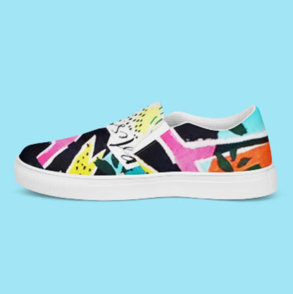 "BLESSED IS SHE" Women’s Slip-On Canvas Shoe - Version 2