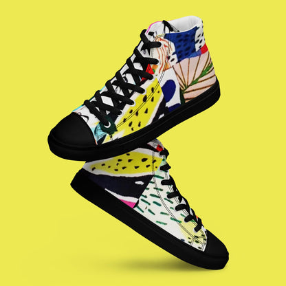 "BLESSED IS SHE" Women’s High Top Canvas Shoe - Version 3