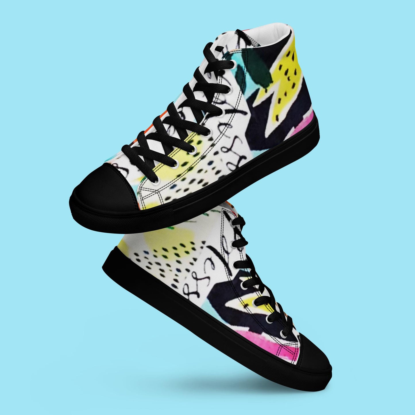 "BLESSED IS SHE" Women’s High Top Canvas Shoe - Version 2