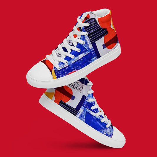 "ABSTRACT - ART" Women’s High Top Canvas Shoe