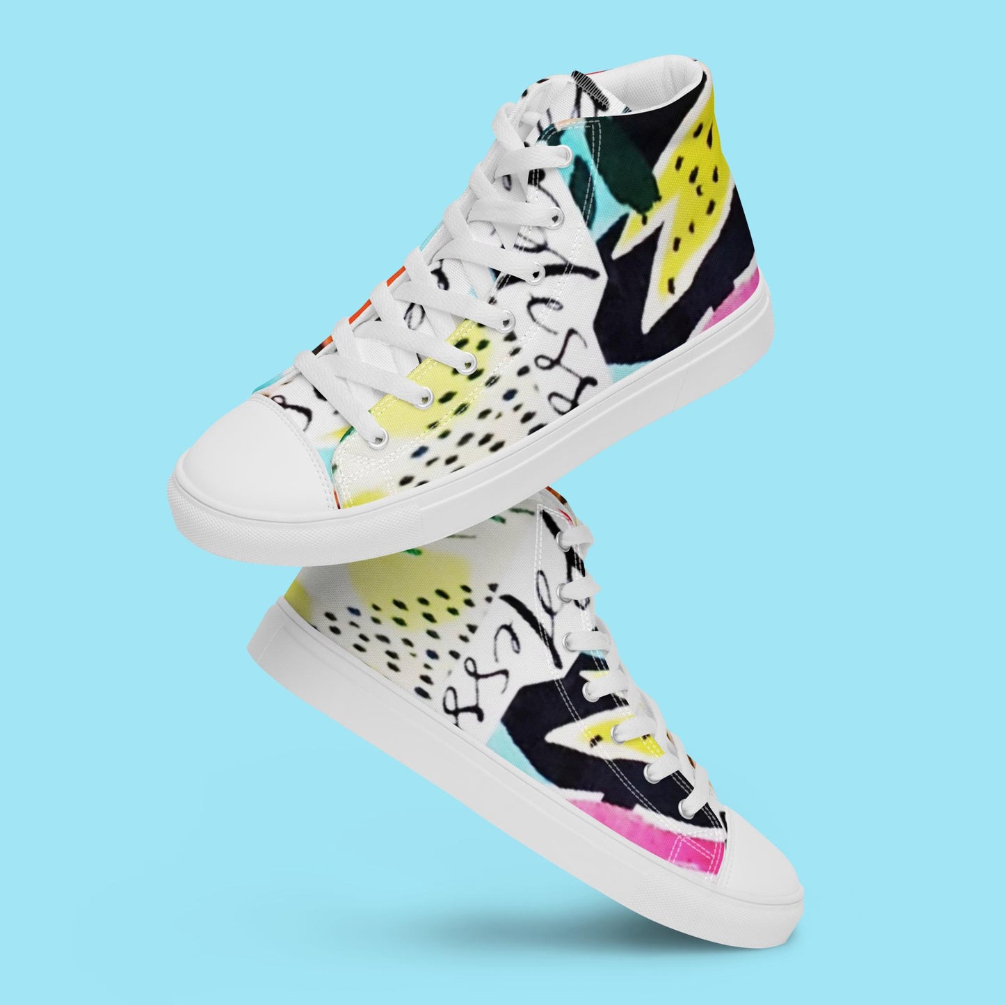 "BLESSED IS SHE" Women’s High Top Canvas Shoe - Version 2