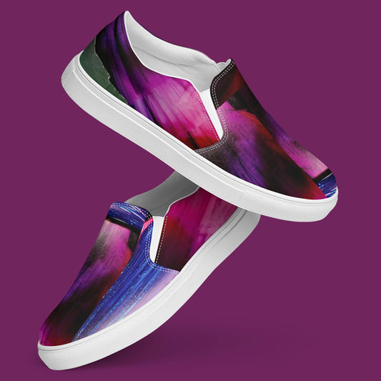 "PURPLE FUSION" Women’s Slip-On Canvas Shoe